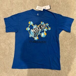NWT Nike Air Blue T-Shirt with Graphic Design
